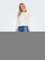 ONLRILEY O-NECK L/S TOP JRS NOOS Weiß XL