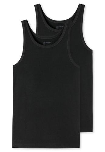 2PACK Unterhemd Schwarz 5