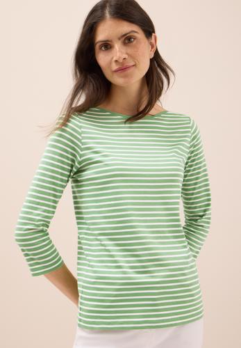 Gestreiftes Shirt M - Fennel Green