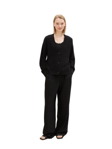 Cardigan mit V-Ausschnitt XL Regular Fit - Deep Black