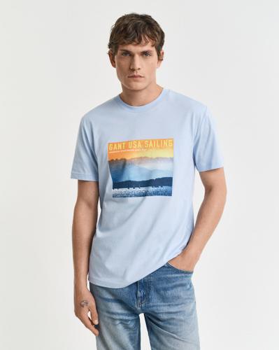 GANT USA Sailing Print Graphic T-Shirt Blau XL
