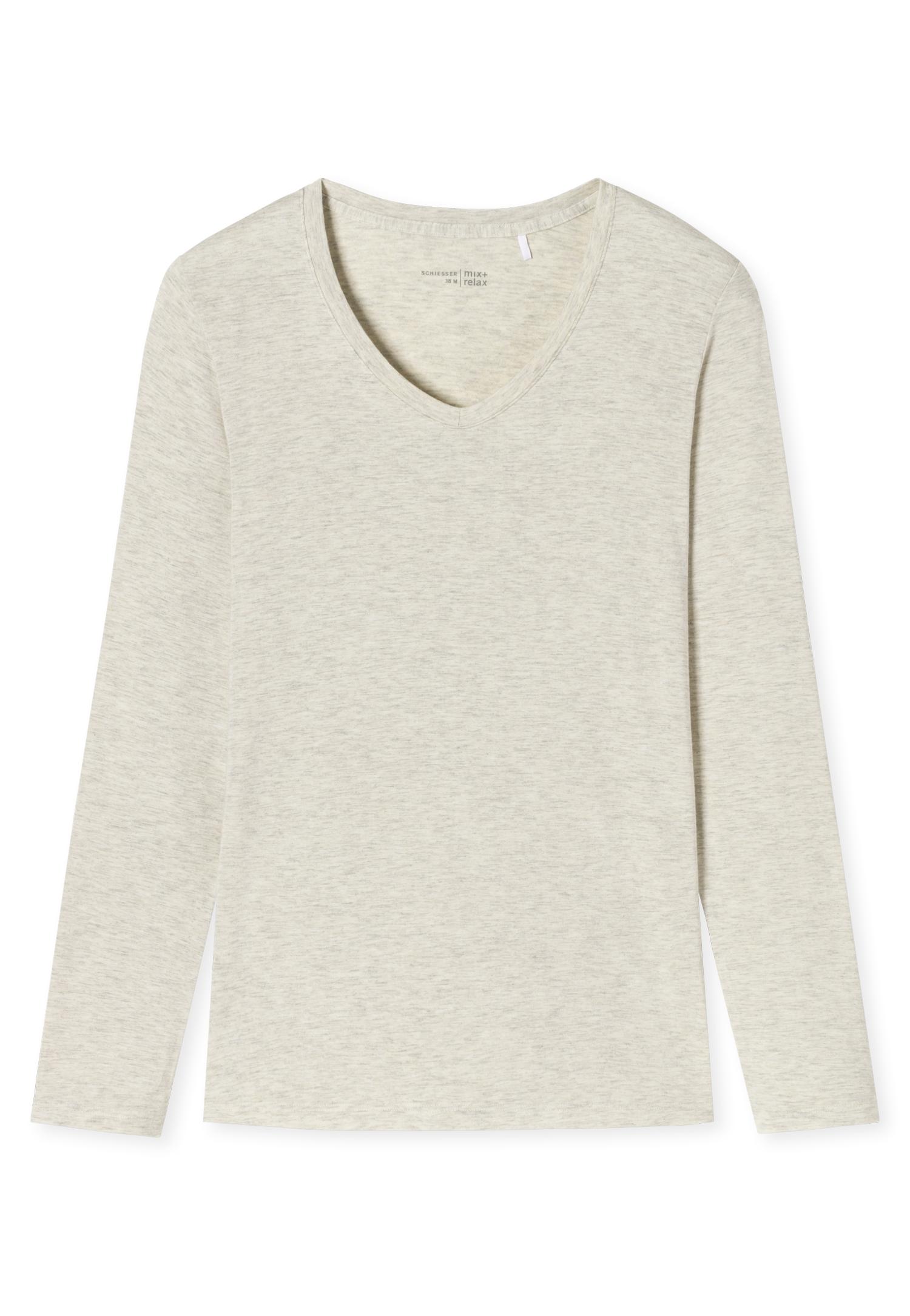 Langarmshirt 36 - Natur-mel.