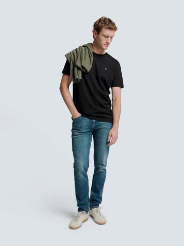 T-Shirt Crewneck Slub Schwarz XL