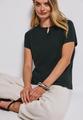 Shirt mit Cut-Out Grün 40