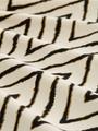 Plus Size - T-Shirt mit V-Ausschnitt 46 Regular Fit - Natural Zig Zag Design