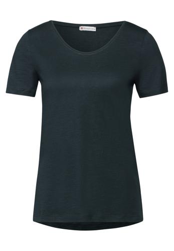 Basic T-Shirt in Unifarbe 36 - Hunter Green