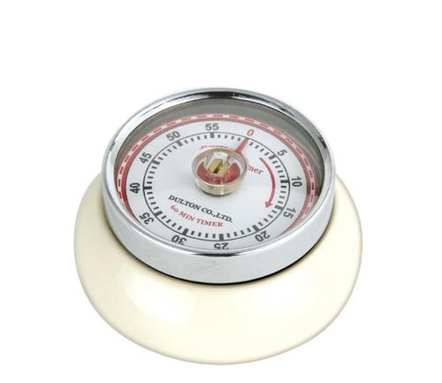Kurzzeitmesser Retro-Look 3cm Ø7cm creme
