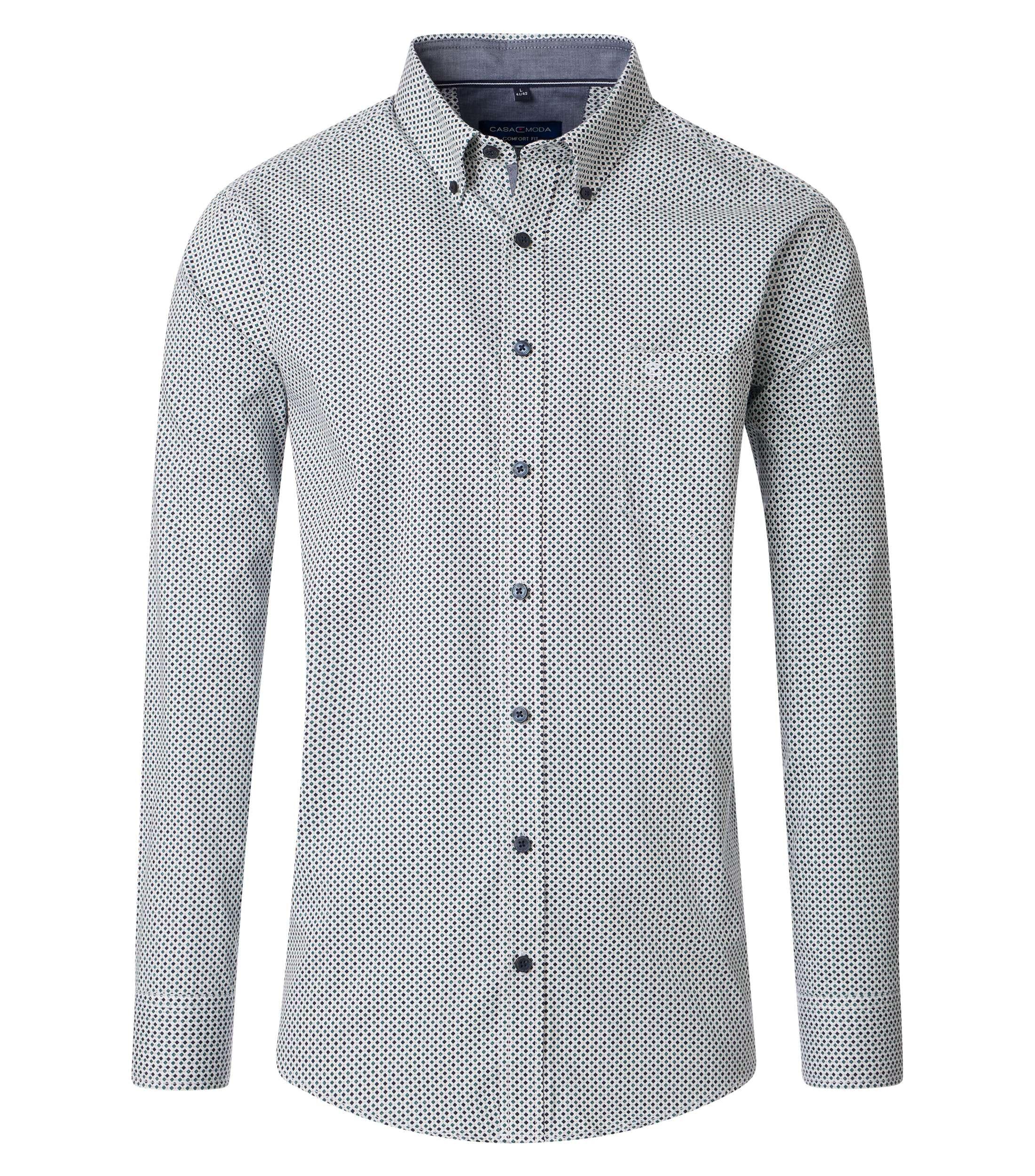Freizeithemd 3XL Comfort Fit - Aqua Bis Petrol
