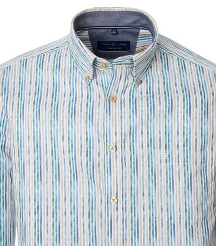 Freizeithemd 3XL Comfort Fit - Aqua Bis Petrol