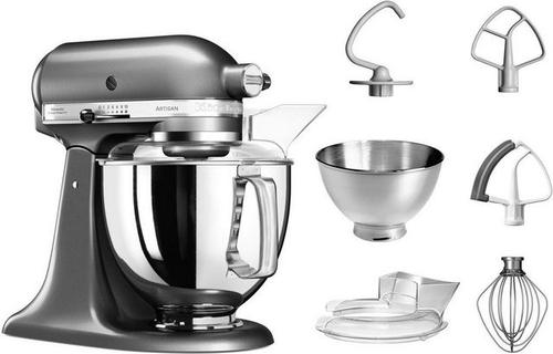 KitchenAid Küchenmaschine Artisan 5KSM175PSEMS, 300 W, 4,8 l Schüssel, mit Zubehör im Wert von ca. 112,-€ UVP