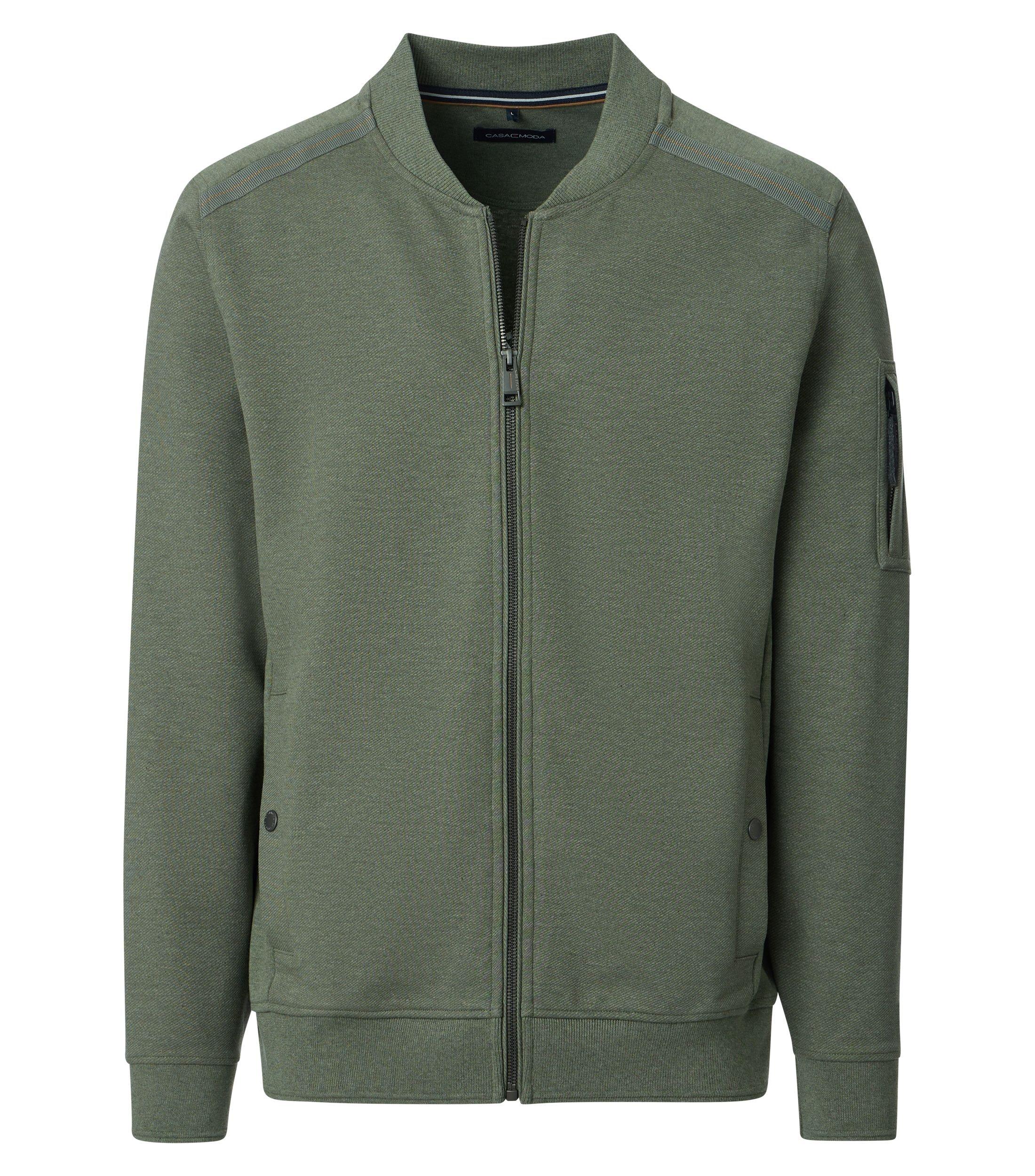 Sweatjacke M Basic Circular Knit - Grün
