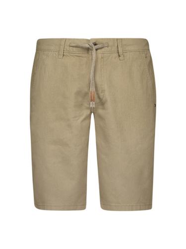 Short With Linen Garment Dyed Beige XL