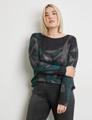 Pullover mit Print 50 Gerade geschnitten | Lässige Passform - Black Gemustert