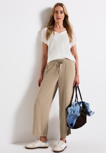 Wide Leg Hose Beige 42/7/8 Hosen