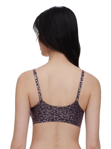 SOFTSTRETCH Bustier mit Rundhalsausschnitt XS/S - Ink Shimmer Print