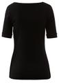 Rundhals-Shirt mit halben Ärmeln 42 - Black