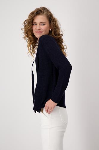 Stricküberwurf mit Schalkragen 36 - Deep Ocean