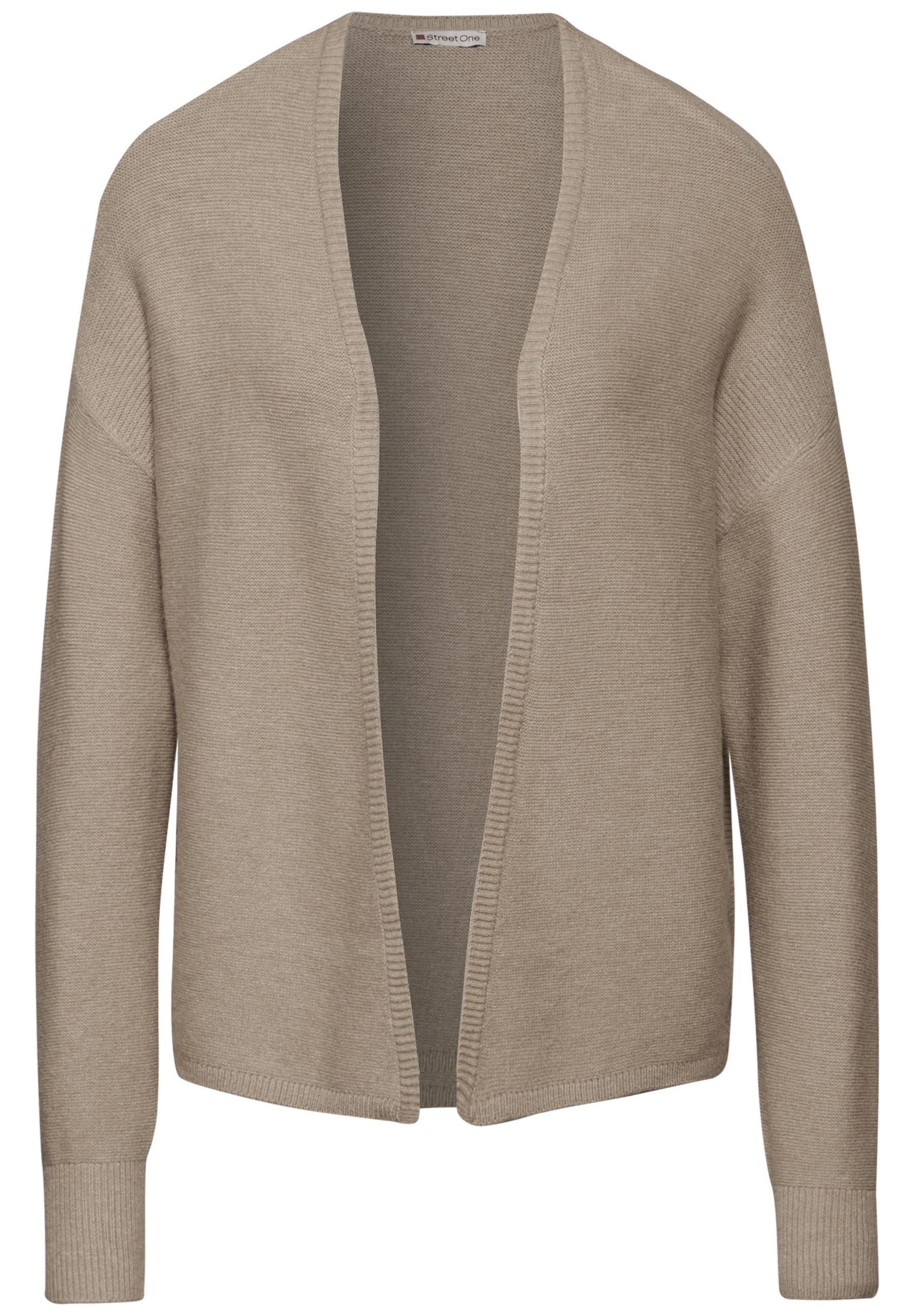 Offener Strukturcardigan 38 - Honey Sand Mel.