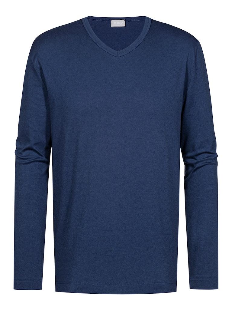 T-Shirt langarm Blau M