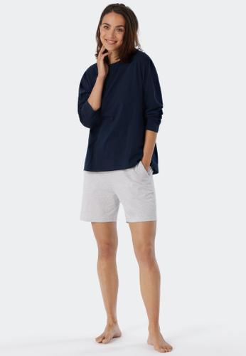 Langarmshirt Blau 36