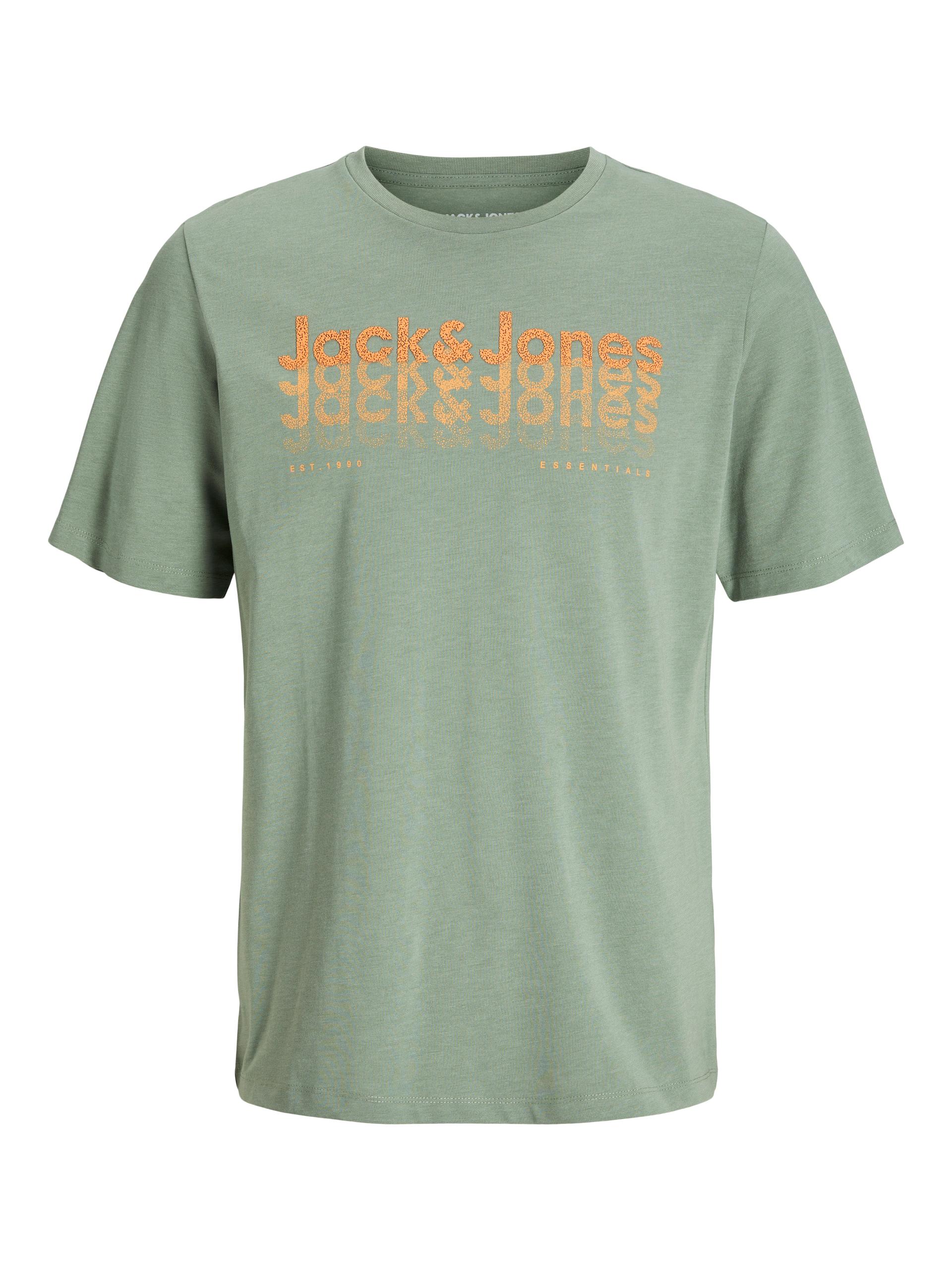 JJTEX TEE SS CREW NECK L Normal geschnitten - Iceberg Green