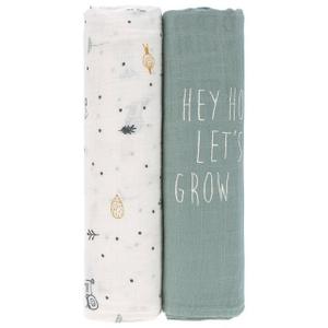 Lässig Lässig Mulltücher Heavenly Soft XL, 2er Set, 120x120 cm, Garden Exp