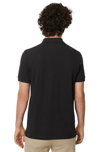 Poloshirt Piqué shaped Schwarz 3XL