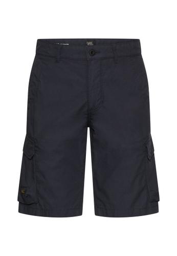 Cargoshorts aus reiner Baumwolle 33IN Regular Fit - Dark Navy, Minimal P
