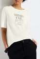 Softes Shirt mit Wording 38 - Off White