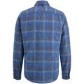Long Sleeve Shirt Check Brushed Mouline L Regular Fit - Blue Indigo