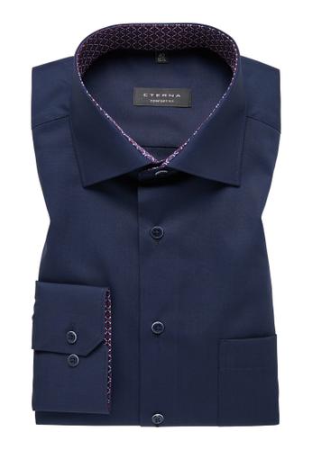 Original Shirt Popeline Langarm 42/Langarm - 65cm COMFORT FIT - Navy