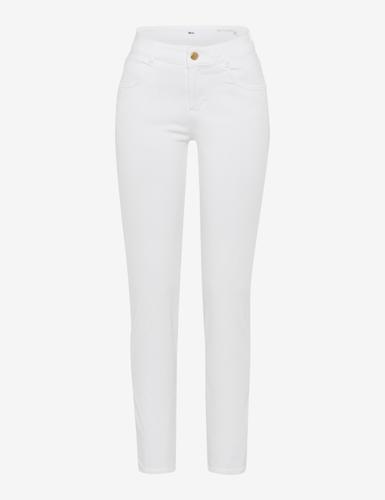Style Shakira 36 Five-Pocket-Hose, Gepflegte Hose, Normale Leibhöhe, Schlanke Silhouette, Gerade Silhouette - White