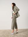 Eleganter Blazer mit Nadelstreifen 36 Tailliert - New Sage Gemustert