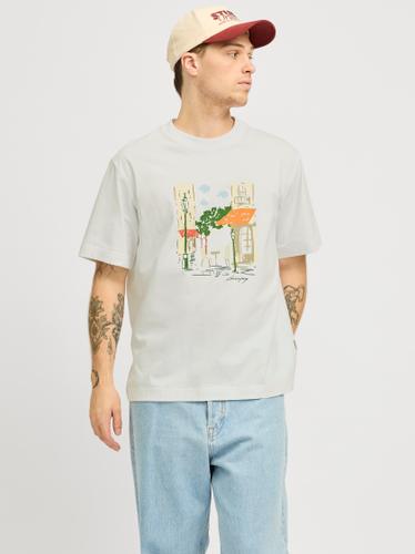 JORMANCHESTER SKETCH TEE SS CREW NECK L Locker geschnitten - Antique White
