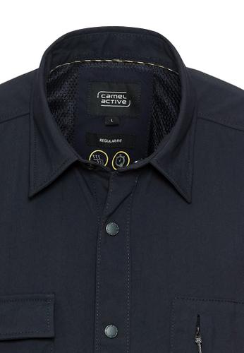 Kurzarmhemd mit Cooling Effekt Blau 3XL