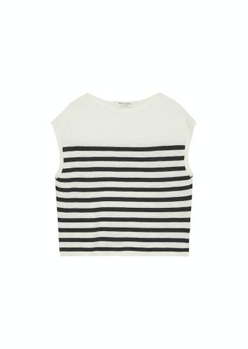Ärmelloser Feinstrick-Pullover loose XXL - Multi/black