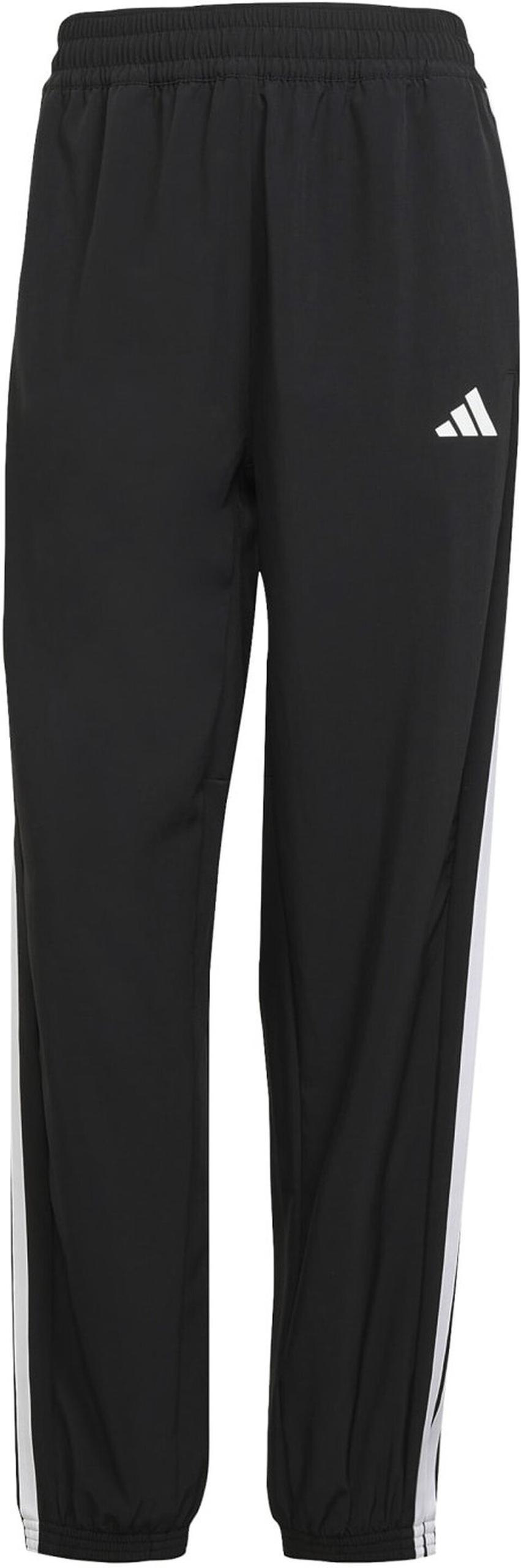 ADIDAS Damen Sporthose Train Essentials 3-Streifen Woven M in Schwarz
