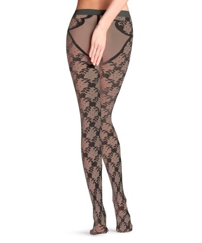 FALKE Floral Shower 20 DEN Damen Schwarz M-L
