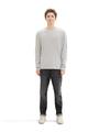 Strickpullover aus Baumwolle L Regular Fit - Light Stone Grey Melange