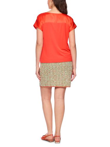 Shirt aus Seiden-Jersey 46 - Bright Tomato