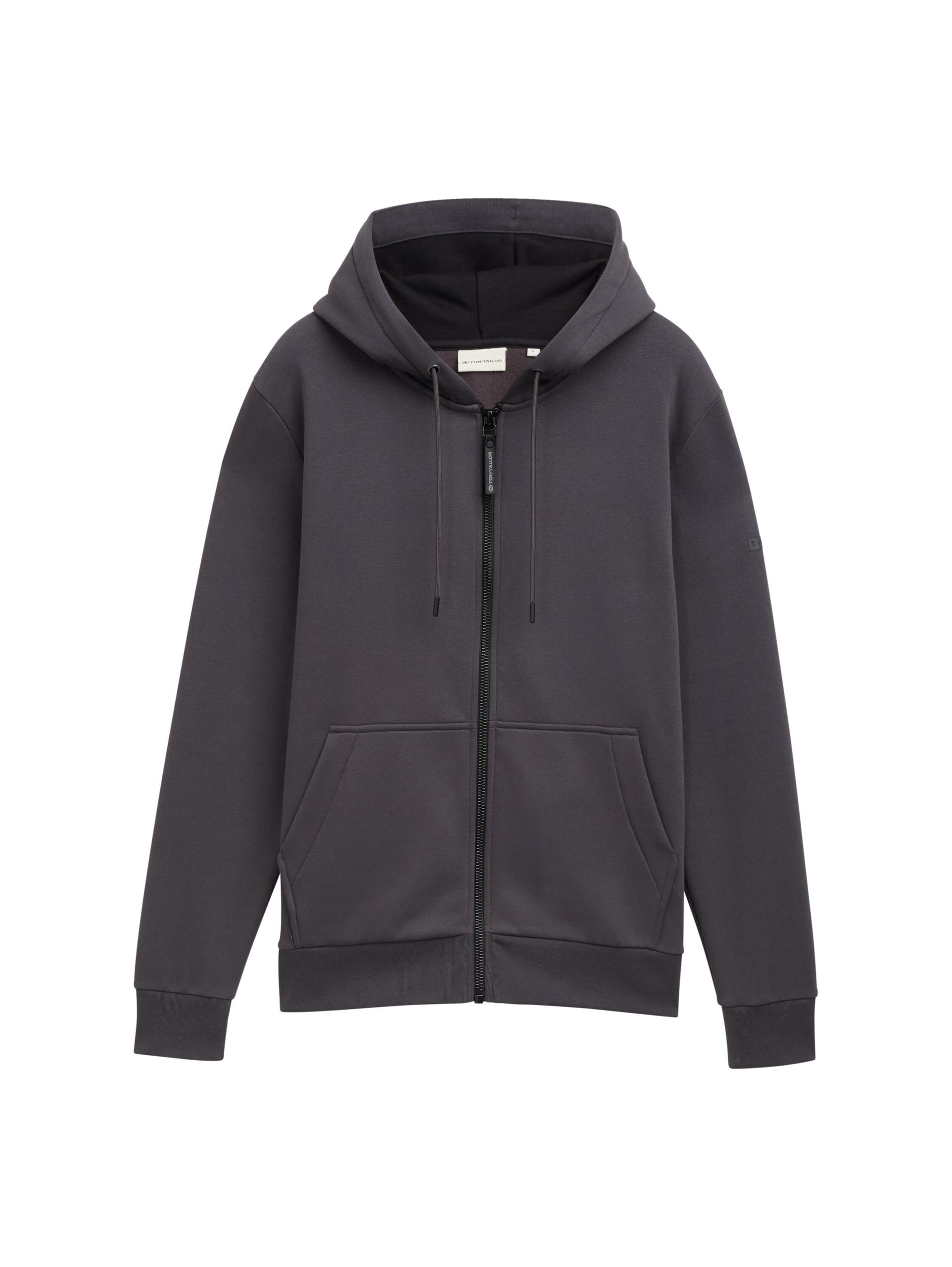 Basic Hoodie Sweatjacke XXL Regular Fit - Tarmac Grey