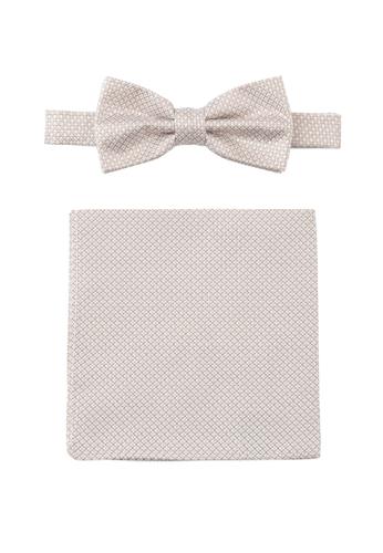 Prince Bowtie Set Fliege + Einstecktuch - Beige / .