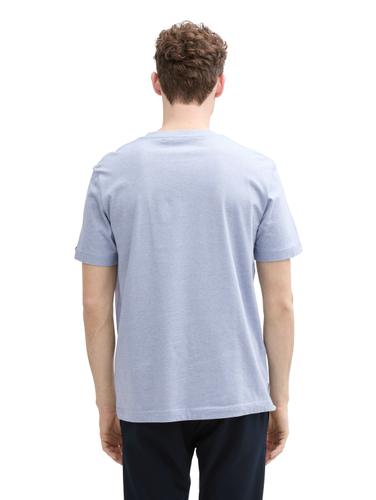 T-Shirt mit Logo-Label XXXL Regular Fit - Dove Blue White Fine Stripe