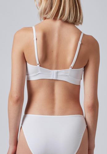 Skiny Damen Soft BH herausnehmbare Pads Cotton Essentials Weiß 36
