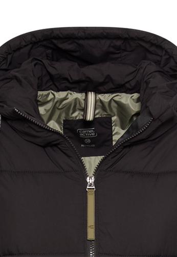 Steppmantel mit Kapuze 40 Regular Fit - Black