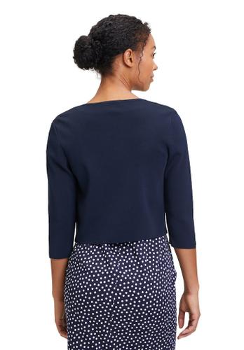 Strickbolero Blau L