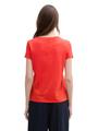 Basic T-Shirt mit Print XS Regular Fit - Scarlet Red