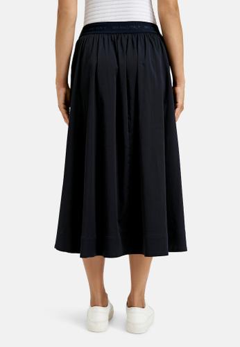 Midiskirt w elastic waistband Blau 38