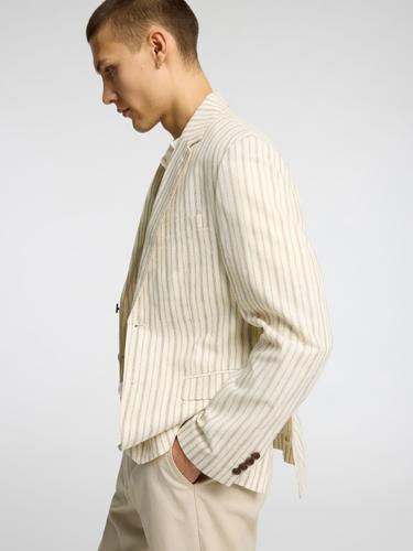 SLHREG-HENLEY DESIGN BLZ 50 Normal geschnitten - Egret