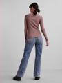 PCHARTLEY LS V-NECK POLO KNIT BC Grau L